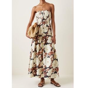 SIR. Off White Vivienne Silk Midi Dress, size 1 (US 0-2)